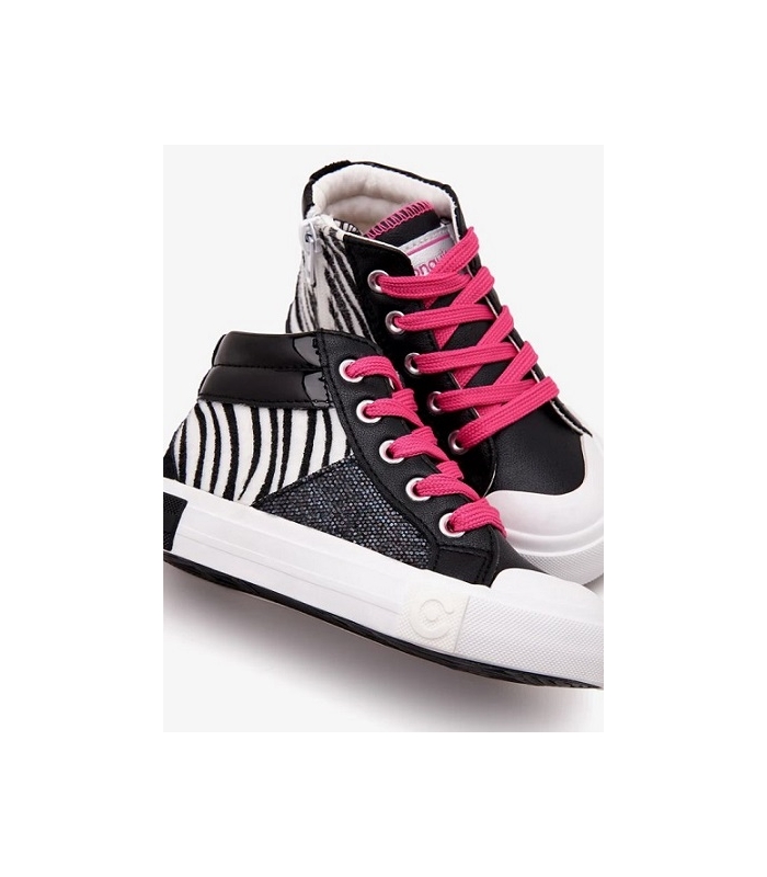 Zapatillas negro-cebra Conguitos