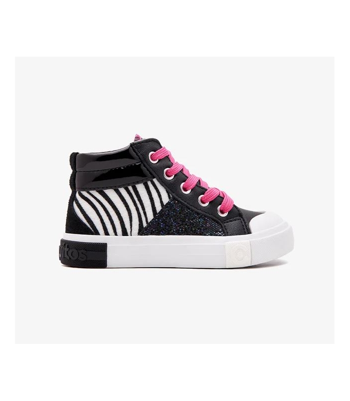 Zapatillas negro-cebra Conguitos