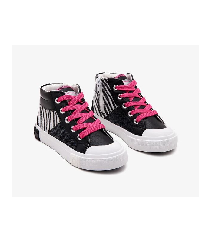 Zapatillas negro-cebra Conguitos