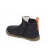 Botín suede azul marino con cremallera PIRUFLEX