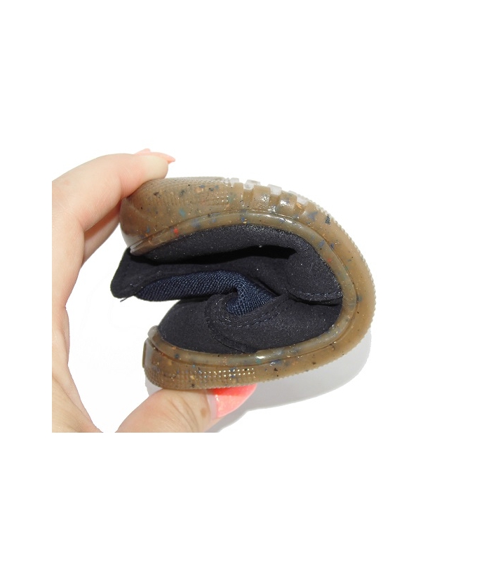 Botín suede azul marino con cremallera PIRUFLEX