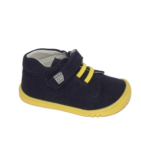 Bota serraje azul marino-amarillo PIRUFLEX