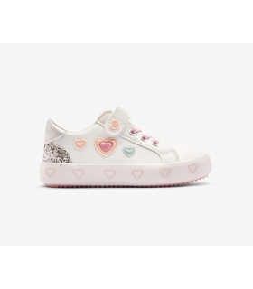 Zapatillas de corazones blanco-rosa Conguitos
