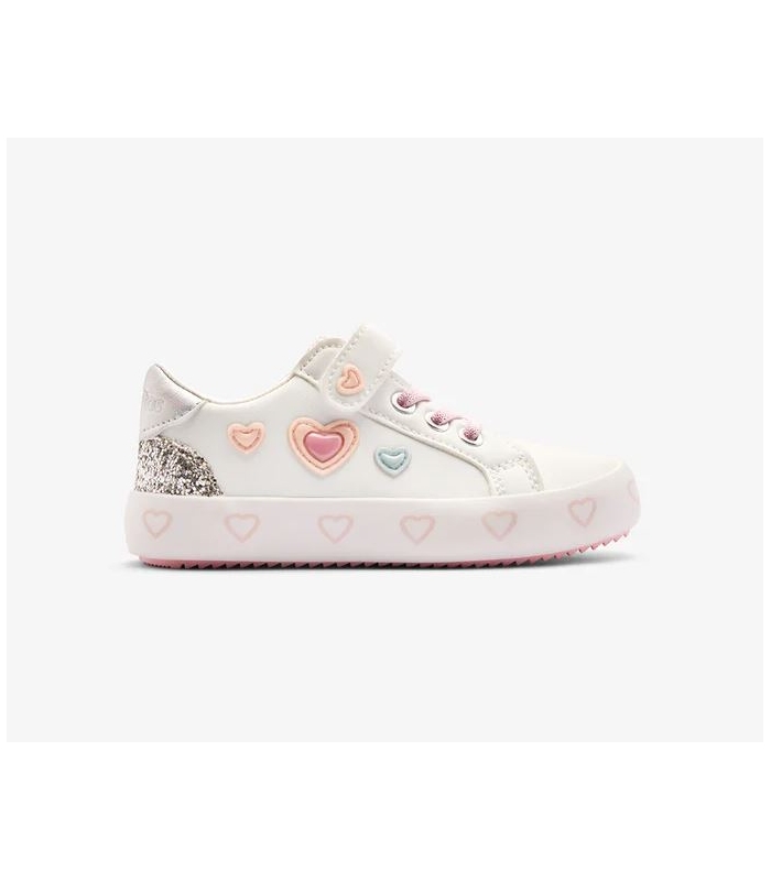 Zapatillas de corazones blanco-rosa Conguitos