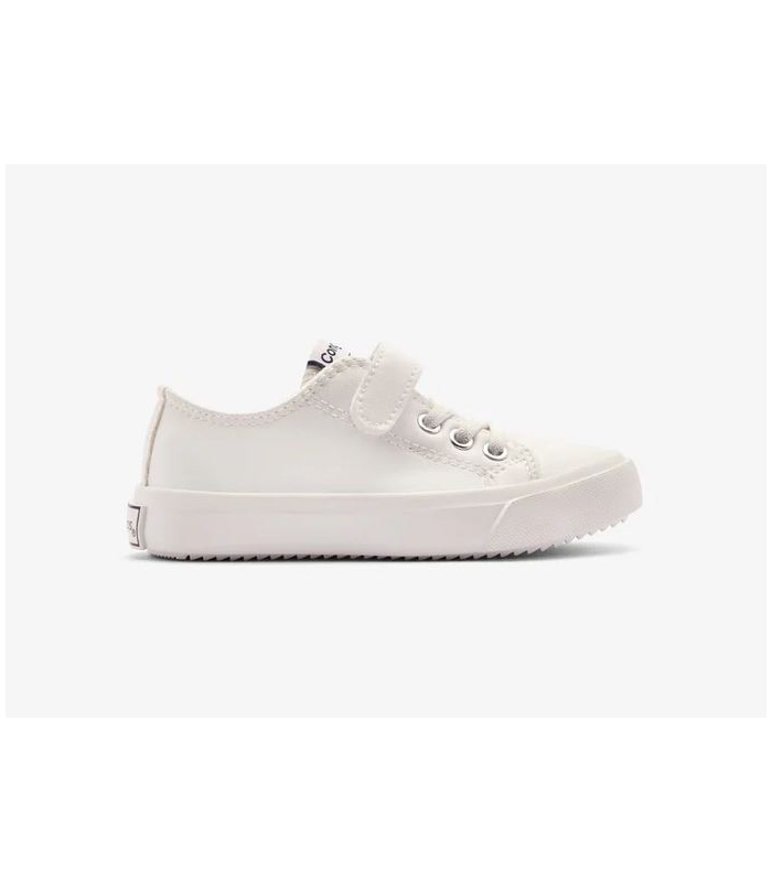 Zapatillas clásicas de polipiel blancas Conguitos