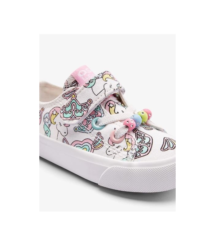 Zapatillas de lona estampado unicornio Conguitos