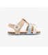 Sandalias beige-celeste RESPETUOSAS Conguitos