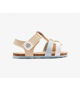 Sandalias beige-celeste RESPETUOSAS Conguitos