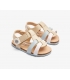 Sandalias beige-celeste RESPETUOSAS Conguitos