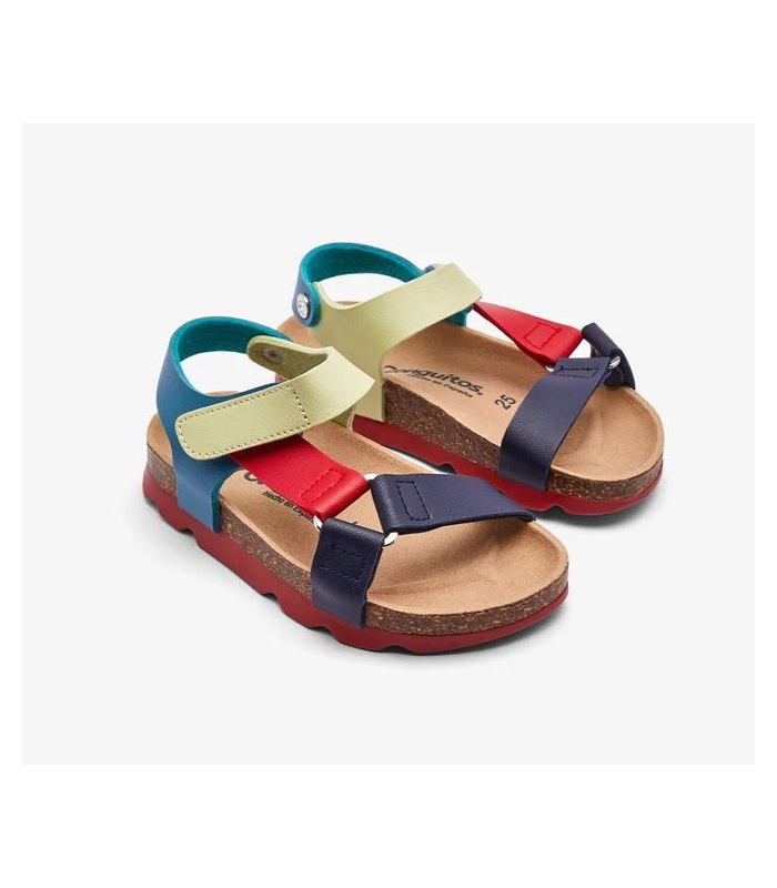 Sandalias bio tiras azul multicolor Conguitos