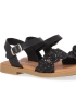 Sandalias glitter-troquelado negro Chika10