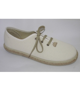Esparteña lino crudo cordones