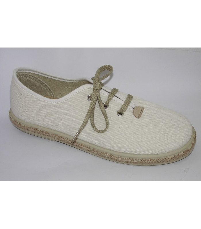 Esparteña lino crudo cordones