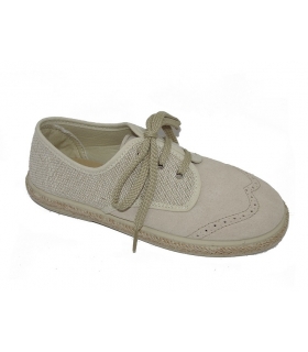 Blucher serraje-lino arena con esparto