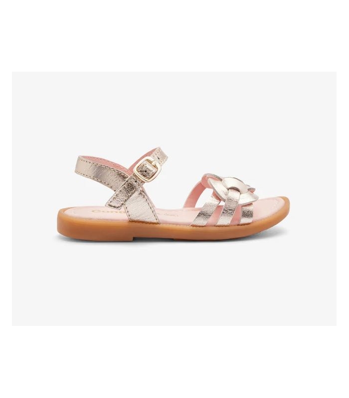 Sandalias nudo oro Conguitos