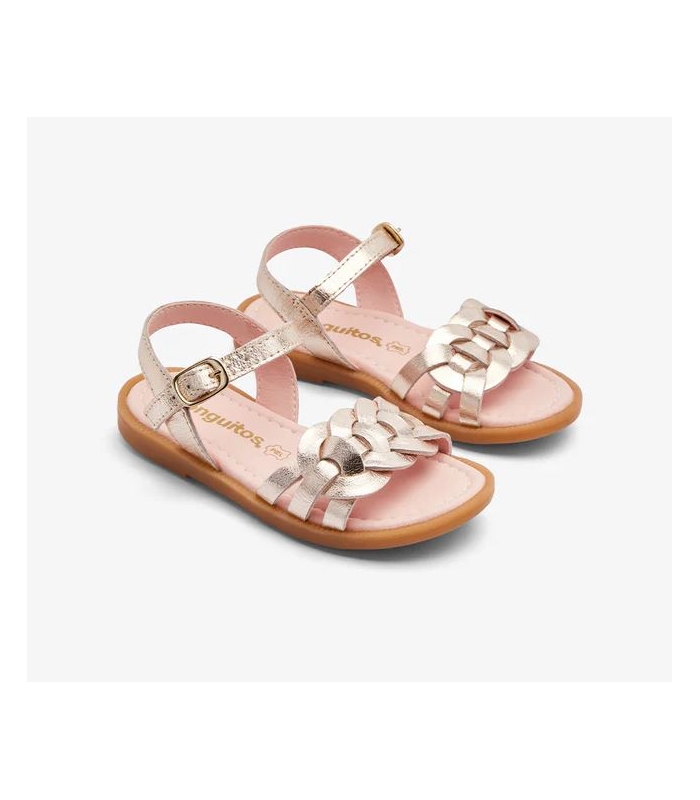 Sandalias nudo oro Conguitos