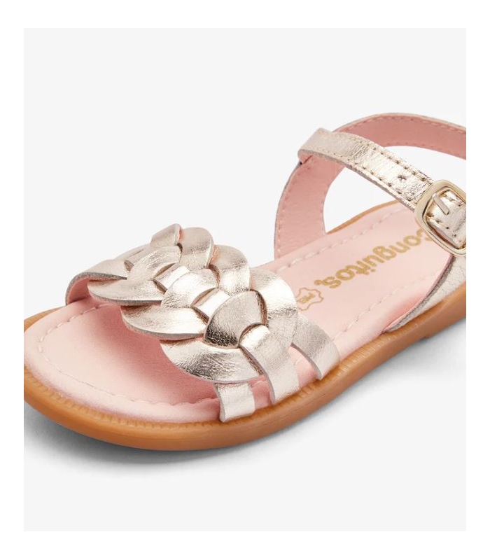 Sandalias nudo oro Conguitos