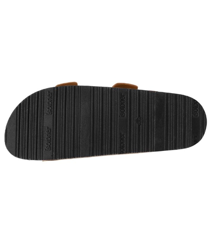 Chanclas dos hebillas camel Isotoner