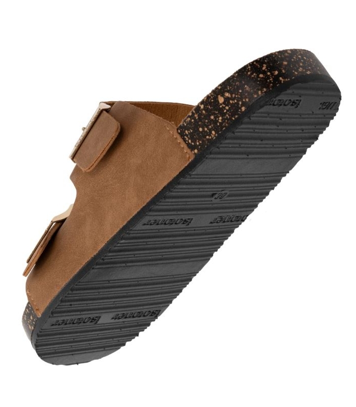 Chanclas dos hebillas camel Isotoner