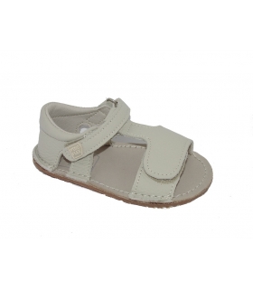 Sandalia descubierta piel mate beige RESPETUOSA PIRUFLEX