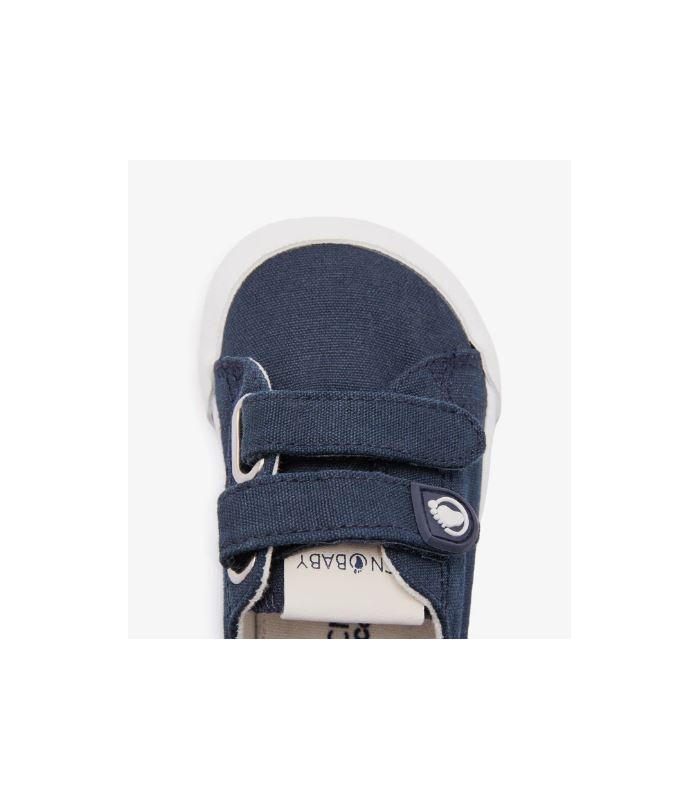 Zapatillas bebé BAREFOOT lona azul marino Conguitos
