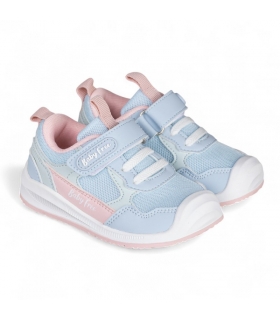Deportivo BAREFOOT textil azul cielo-rosa Chetto