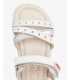 Sandalias blancas BAREFOOT Goflex tiras corazones