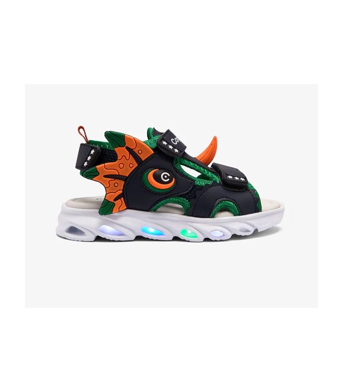 Sandalias con luz dinosaurio azul Conguitos