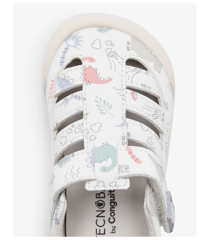Sandalias BAREFOOT dino azul Conguitos