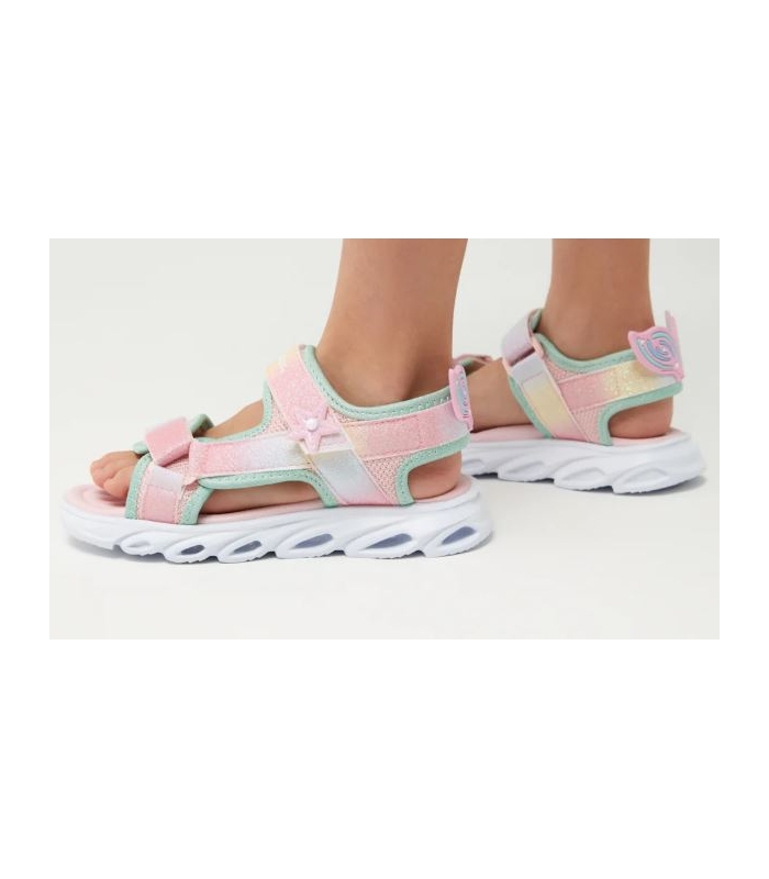Sandalias con luz sirena arcoíris Conguitos