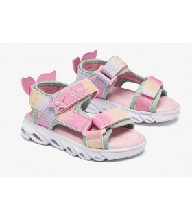Sandalias con luz sirena arcoíris Conguitos