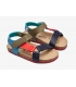 Sandalias bio tiras azul-rojo Conguitos