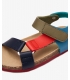 Sandalias bio tiras azul-rojo Conguitos