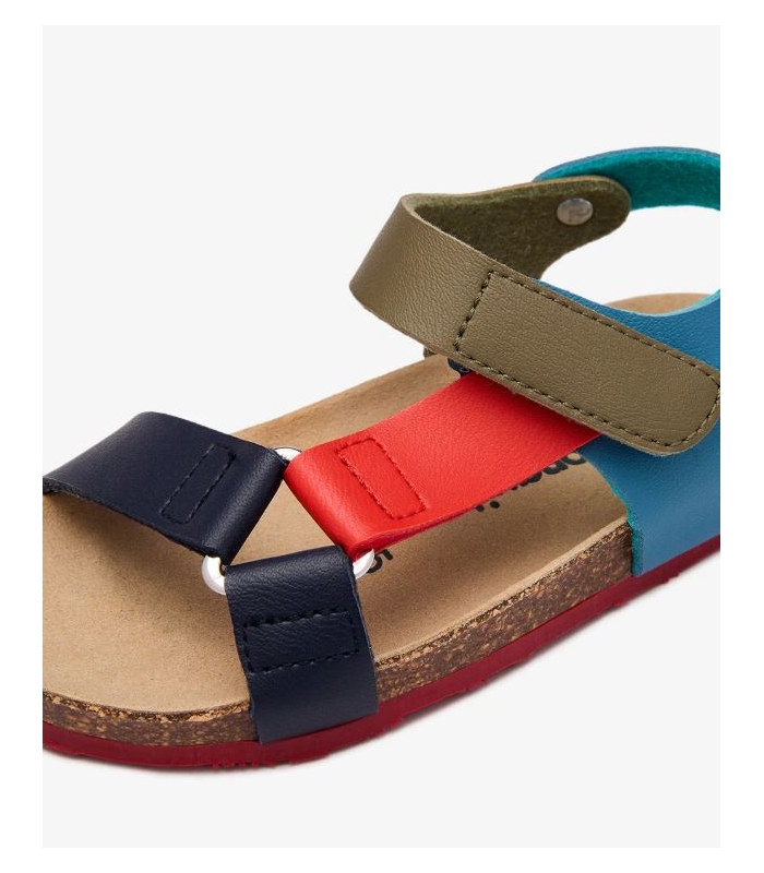 Sandalias bio tiras azul-rojo Conguitos