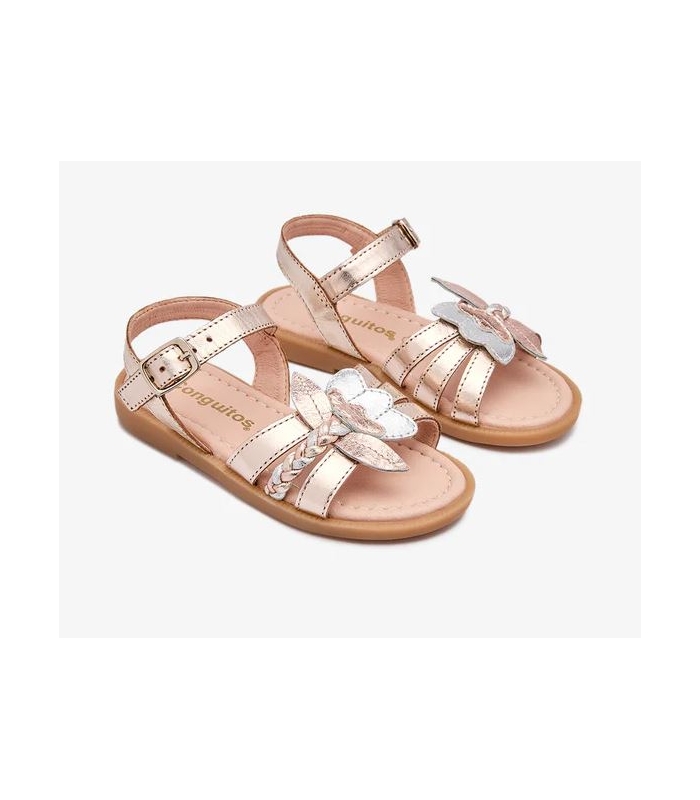 Sandalias tiras brillantes multicolor Conguitos