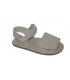 Sandalia RESPETUOSA marfil con doble velcro PIRUFLEX