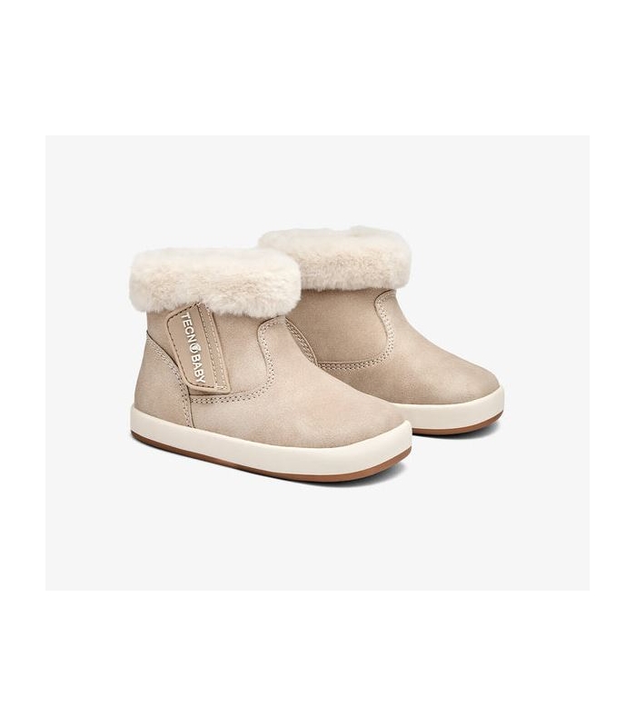 Botas BAREFOOT beige de pelo Conguitos