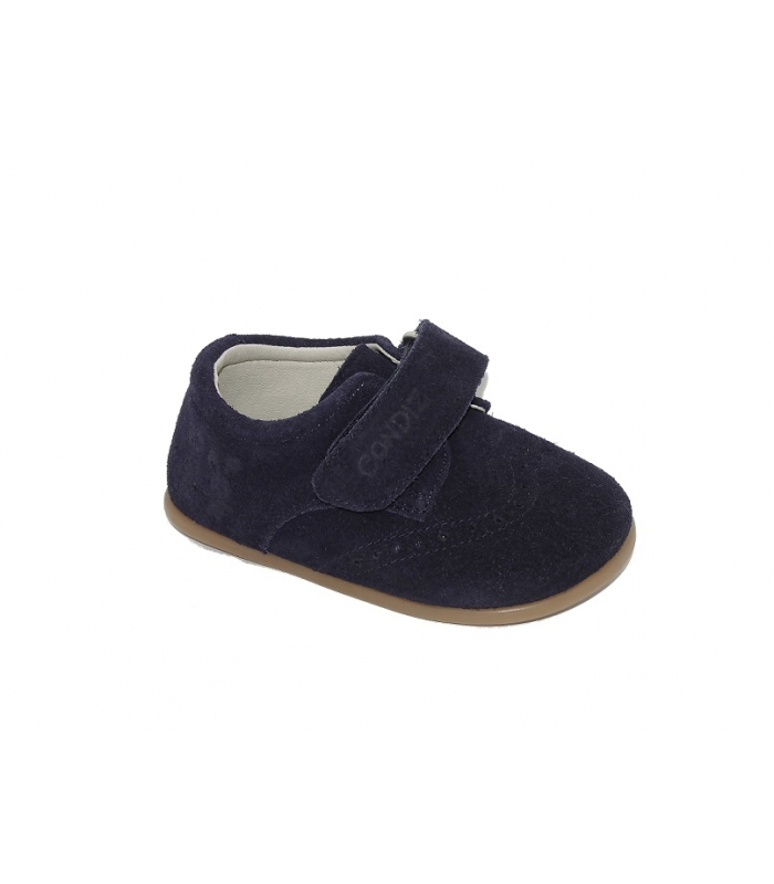 Zapato respetuoso serraje azul marino Condiz