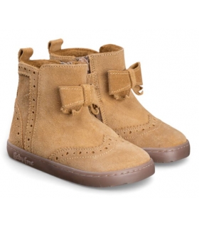 Bota BAREFOOT piel camel con lazo Chetto