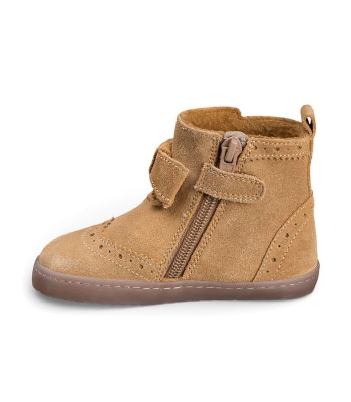 Bota BAREFOOT piel camel con lazo Chetto