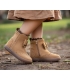 Bota BAREFOOT piel camel con lazo Chetto